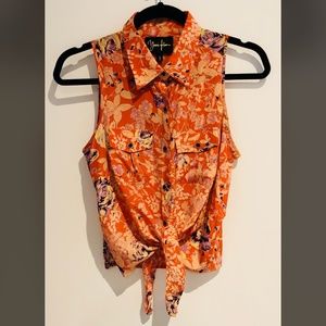 Yumi Kim Floral Print Crop Top Size S